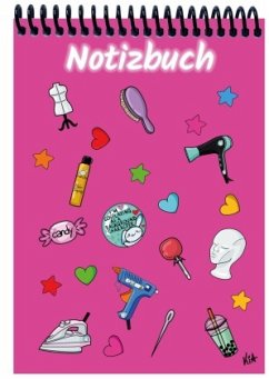 Cover A 4 Notizblock Manga Items, pink, kariert