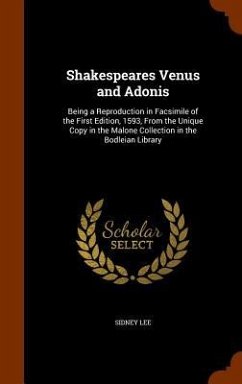 Shakespeares Venus and Adonis - Lee, Sidney