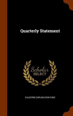 Quarterly Statement - Fund, Palestine Exploration