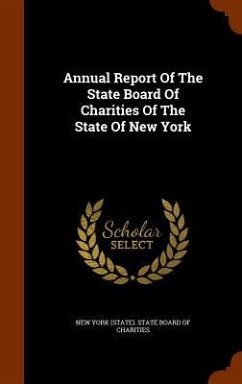 Cover Annual Report Of The State Board Of Charities Of The State Of New York