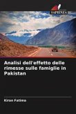 Analisi dell'effetto delle rimesse sulle famiglie in Pakistan