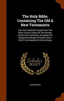 Cover The Holy Bible, Containing The Old & New Testaments