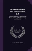 In Memory of the Rev. Dorus Clarke, D.D.