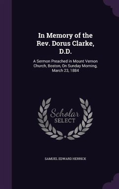 Cover In Memory of the Rev. Dorus Clarke, D.D.