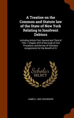 A Treatise on the Common and Statute law of the State of New York Relating to Insolvent Debtors: Including Article First, Second and Third of Title 1, - Bishop, James L.