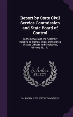 Report by State Civil Service Commission and State Board of Control