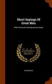 Short Sayings Of Great Men