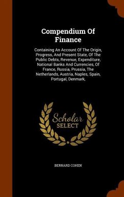 Compendium Of Finance - Cohen, Bernard
