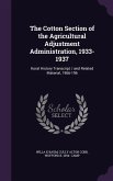 The Cotton Section of the Agricultural Adjustment Administration, 1933-1937