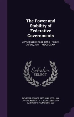 Cover The Power and Stability of Federative Governments