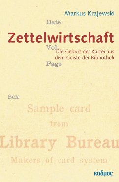 ZettelWirtschaft (eBook, PDF) - Krajewski, Markus