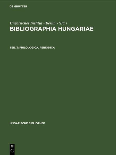 Philologica. Periodica (eBook, PDF) Philologica. Periodica (eBook, PDF)