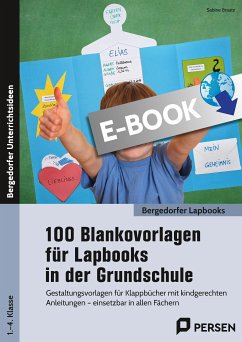 100 Blankovorlagen für Lapbooks in der Grundschule (eBook, PDF) - Braatz, Sabine