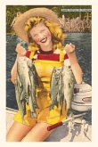 Vintage Journal Woman with Bass, Florida