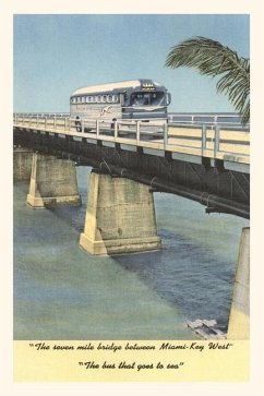Vintage Journal Bus on Bridge to Key West, Florida