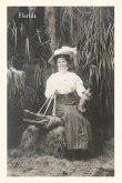 Vintage Journal Woman with Gator on a Leash