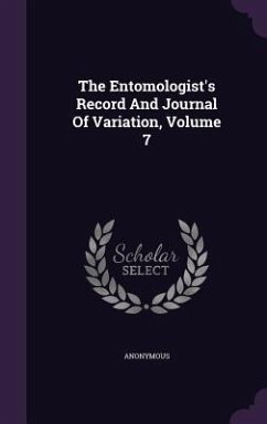 Cover The Entomologist's Record And Journal Of Variation, Volume 7