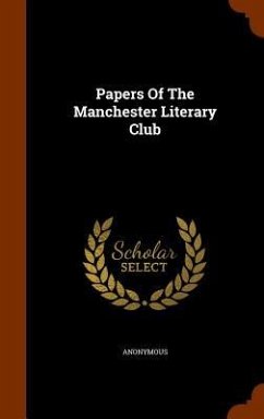 Cover Papers Of The Manchester Literary Club
