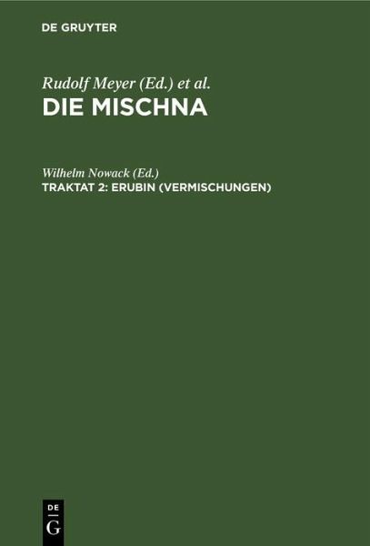 Erubin (Vermischungen) (eBook, PDF) Erubin (Vermischungen) (eBook, PDF)