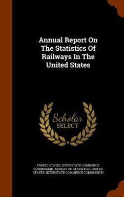 Cover Annual Report On The Statistics Of Railways In The United States