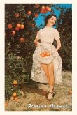 Vintage Journal Woman with Oranges, Florida