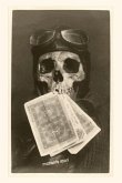 Vintage Journal Skull with Pilot's Cap and Goggles
