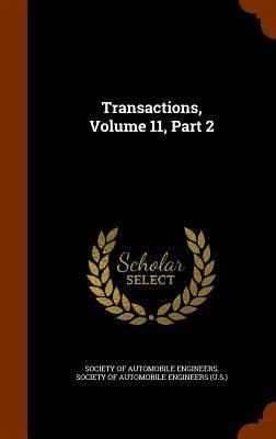 Transactions, Volume 11, Part 2 Transactions, Volume 11, Part 2