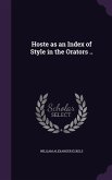 Hoste as an Index of Style in the Orators ..