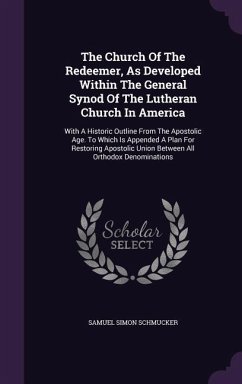 The Church Of The Redeemer, As Developed Within The General Synod Of The Lutheran Church In America: With A Historic Outline From The Apostolic Age. T - Schmucker, Samuel Simon