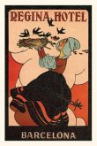 Vintage Journal Regina Hotel Poster, Dutch Woman with Bird's Nest