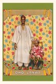 Vintage Journal African Man with Child