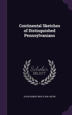 Cover Continental Sketches of Distinguished Pennsylvanians