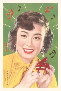 Vintage Journal Japanese Woman with Tiny Piano