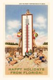 Vintage Journal Happy Holidays from Florida, Bathing Beauties with Thermometer