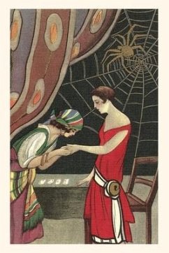 Vintage Journal Fortuneteller Reading Flapper's Palm