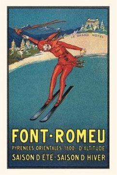 Cover Vintage Journal Font-Romeu Ski Poster