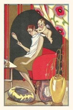 Vintage Journal Cupid Cutting Flapper's Hair