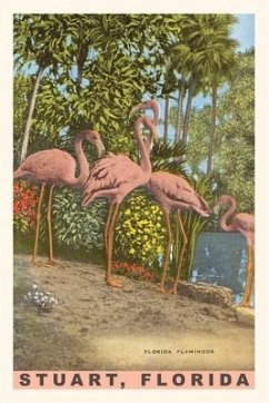 Cover Vintage Journal Flamingos