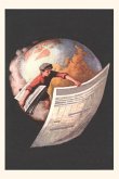 Vintage Journal Newsboy and Globe