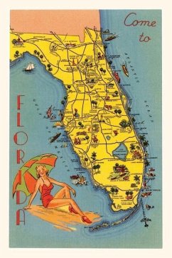 Vintage Journal Map of Florida