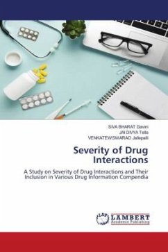 Severity of Drug Interactions - GAVINI, SIVA BHARAT;TELLA, JAI DIVYA;Jallepalli, VENKATEWSWARAO