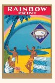 Vintage Journal Rainbow Print Fabric, Tropical Isle