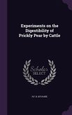 Experiments on the Digestibility of Prickly Pear by Cattle