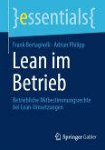 Lean im Betrieb (eBook, PDF)
