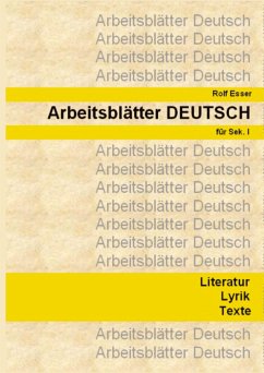 Arbeitsblätter DEUTSCH - Esser, Rolf