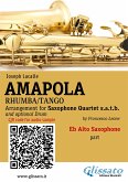 Eb Alto Sax part of &quote;Amapola&quote; for Saxophone Quartet (fixed-layout eBook, ePUB)