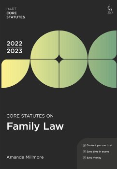 Core Statutes on Family Law 2022-23 (eBook, PDF) - Millmore, Amanda