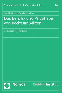 Das Berufs- und Privatleben von Rechtsanwälten (eBook, PDF) - Kilian, Matthias; Bertolino, Camilla