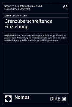 Grenzüberschreitende Einziehung (eBook, PDF) - Marstaller, Marie-Lena