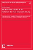 Shareholder Activism im Rahmen der Hauptversammlung (eBook, PDF)